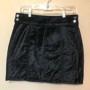 Free people Kimora velvet mini skirt